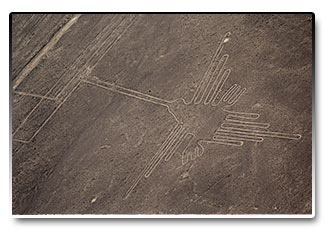 Peru - obrazec na plošině Nasca
