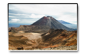 Nový Zéland - Sopka Ngauruhoe
