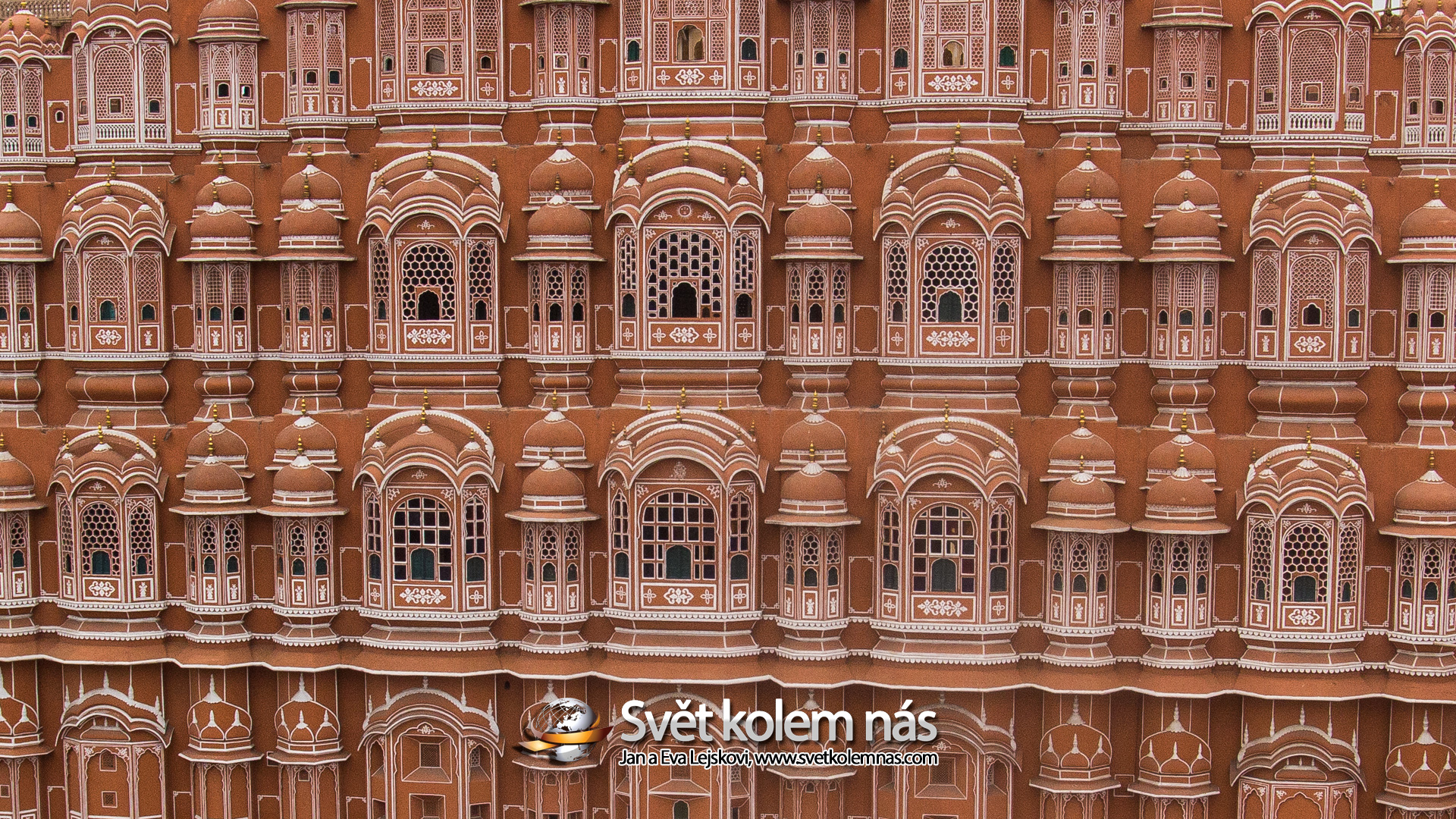 Tapeta na plochu, Indie - Jaipur Hawa Mahal neboli Palác větrů