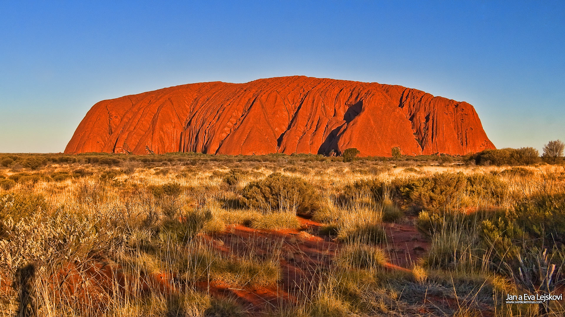 Tapeta na plochu, Austrálie - Uluru, západ slunce